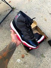 Jordan Air Jordan 11 Retro Bred Men’s High Top Lace-Up Basketball Sneakers picture