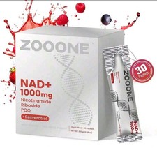ZOOONE NAD+ 1000mg Nicotinamide Riboside Resveratrol PQQ 30 Packets Anti-Aging picture