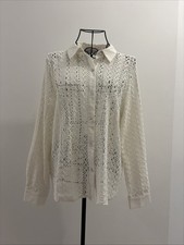 Zara Crochet Knit Shirt Size S picture