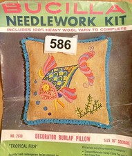Bucilla Needlework Kit Tropical Fish Embroidery Kit No. 2610 picture