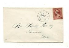 c1870 Cover: Postmarked Springfield, Maine w/Stamp picture