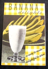 VTG Banana Delights Recipe Booklet Brochure Ad picture