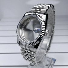 36Mm/39Mm NH35 Case Fluted DJ Bezel Sapphire Glass 316L Soild Stainless Steel Se picture