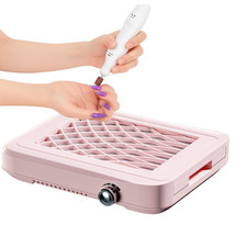 Aspirador de polvo para uñas acrílicas 4 velocidades, potente y con filtros reut picture