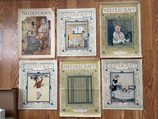 NEEDLECRAFT Magazine Lot of Six (6) Issues Vintage 1900's Pre-War Era picture