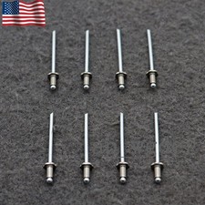 8x Nos Dash Rivets Stainless Steel Fits GM Ford Chrysler AMC VIN Door Tag New picture