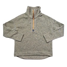 Stio Women's S Fleece Pullover High Neck 1/4 Zip Brown Tan Recycled Polyester picture