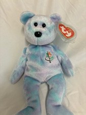 Ty Beanie Baby 🧡 Issy SANTA BARBARA Bear 8