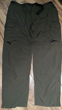 Magellan Outdoors Fish Gear Mag Repel Convertible Zip Off Nylon Pants 2XL Green picture