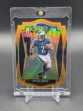 Jalen Hurts #150 Orange Prizm Die-cut 2020 Panini Select Premier Level picture