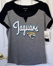 NWT Jacksonville Jaguars Team Apparel Women’s Sz M NFL Shirt Medium GRAY picture