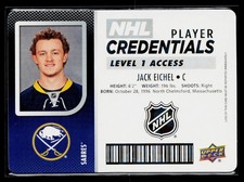 2017-18 Upper Deck MVP #NHL-JE Jack Eichel NHL Player Credentials Level 1 Access picture