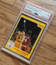 1986 STAR COURT KINGS #25 AKEEM (HAKEEM) OLAJUWON RC Rookier SP PSA 7 picture
