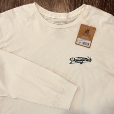 NEW Patagonia Long Sleeve Tshirt T-shirt Glider Shirt Undyed Natural Mens MEDIUM picture