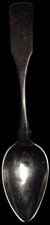 COIN SILVER TEASPOON by THEOPHILUS BRADBURY NEWBURYPORT, MASS c1825 picture