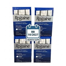 12x2.11 Rogaine Men’s 5% Minoxidil Foam Hair Treatment, 12 Cans, Exp 10/2027 picture