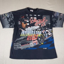 Vintage 1996 Dale Earnhardt Intimidator NASCAR T Shirt XXL AOP Distressed USA picture