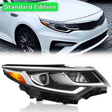 For 2019 2020 Kia Optima Halogen Headlight Passenger Side W/ Bulbs W/LED DRL picture