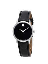 Brand New Movado Women’s Museum Classic Silver Dial Leather Strap Watch 0607317 picture