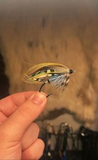 Hand tied classic salmon fly the Green Well tied on a 3/0 picture