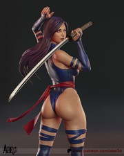 Psylocke  1/6 Scale Premium Resin Hand Painted Handmade Collectible picture