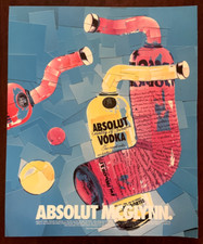 1999 ABSOLUT VODKA Vintage Print AD