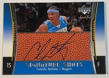 2004-05 Upper Deck Sweet Shot CARMELO ANTHONY Signature Shots Auto Autograph picture