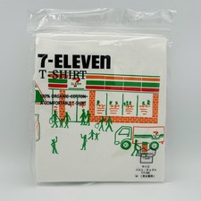 7-Eleven Shirt Mens Medium White Storefront Logo Graphic Tee Japan Exclusive NEW picture
