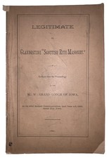 1889, 1st, LEGITIMATE VS CLANDESTINE SCOTTISH RITE MASONRY, MASONIC, FREEMASONRY picture