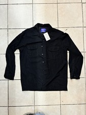 Vintage 1968 Pendleton Black Wool Long Sleeve Button-Up Shirt M picture