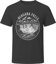 Niagara Falls Canada Vintage Souvenir Badge T Shirt picture