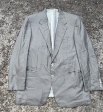 Vintage Brioni Men's Black/White Houndstooth Sport Coat Blazer Made In Italy 42R picture