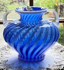 Fenton Connoisseur Collection French Royale Handled Vase Limited #88 YOP 1986 picture