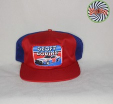 Vtg Geoff Bodine 50 Nascar Spectrum Furniture 80's Patch Trucker Hat picture