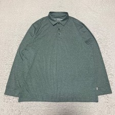 Maelreg Polo Shirt Men 2XL Heather Green Long Sleeve Performance Golf Casual picture
