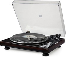 Bluetooth Vinyl Record Player with Magnetic Cartridge & Vintage Wood Design picture