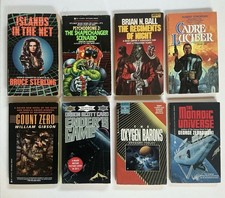 William Gibson Bruce Sterling SCIENCE FICTION FANTASY CYBERPUNK 8 PB ACE BOOKS picture