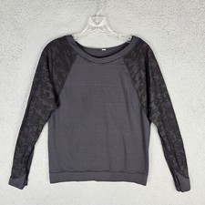 Lululemon Run For Days Long Sleeve Deep Camo Top Striped Medium picture