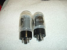 Two Vintage 6L6 General Electric  GE  Audio Tubes picture