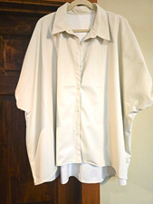 Spin USA Ivory Solid Button-Down Collared Short Sleeve Plus Top 2X NWT picture