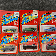Vintage Hot Wheels Speed Machines Diecast Car Lot of 6 Multicolor (Carded) picture