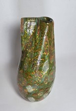 AVEM Byzantine All Fruits Giulio Radi Murano Vintage 1950s Gold Zanfiric Vase picture