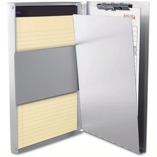Heavy Duty Aluminum Metal Clipboard Storage Box - Form Holder w/ Clip Inside picture