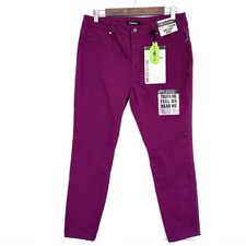 NWT d.jeans Women’s Size 12 Magenta Recycled Sateen High Waist Ankle Skinny  picture