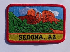 Sedona Arizona Iron On Souvenir Travel Patch Road Trip Hiking Motorcycle Biker  picture