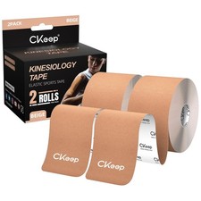 CKeep Kinesiology Tape Uncut 2 Rolls Original Cotton Elastic Premium Athletic... picture