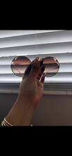 Authentic Bvlgari round sunglasses with minor scratches pre-owned picture