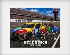 KYLE BUSCH - NASCAR  Legend Memorial - 8x10 Photo picture