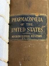 1916 USP IX Pharmacopoeia of the United States Navy Medical Dept Stamp WWI rare picture