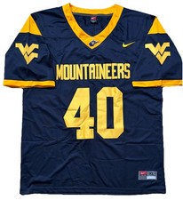 Nike West Virginia Mountaineers Pat Mcafee Football Jersey. Mens XL. Blue. NCAA picture